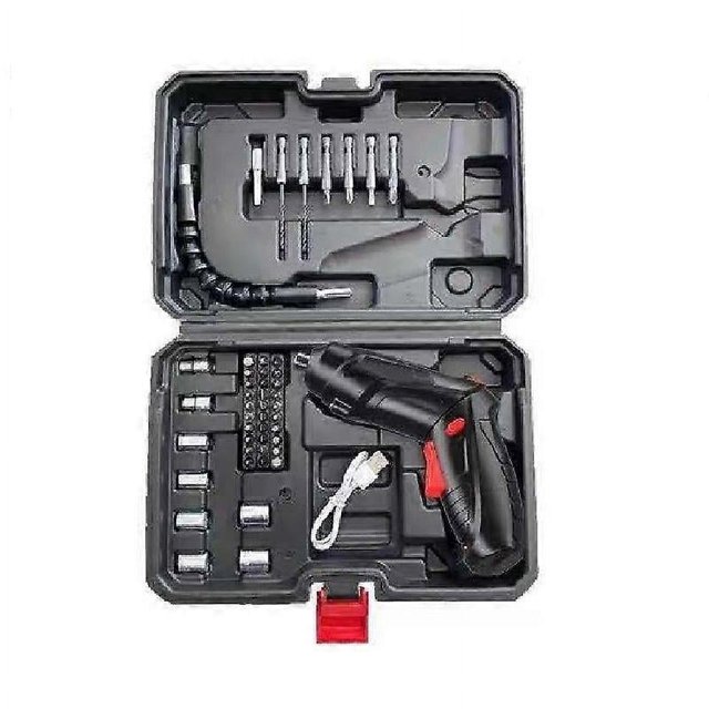 3.6V Mini Electric Screwdriver Set Rechargeable Lithium Battery USB Cordless Drill DIY Multifunctional Household Tools