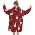 thumbnail image 2 of Moderong Oversized Blanket Hoodie for Women,Birthday Gifts for Teen Girls Sweatshirt Sweater Blanket with Pocket, 2 of 6