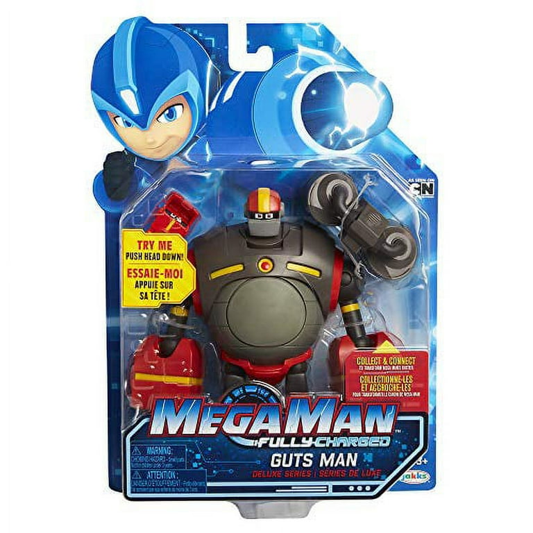 Mega Man Fully Charged Series 1 Guts Man Deluxe Action Figure