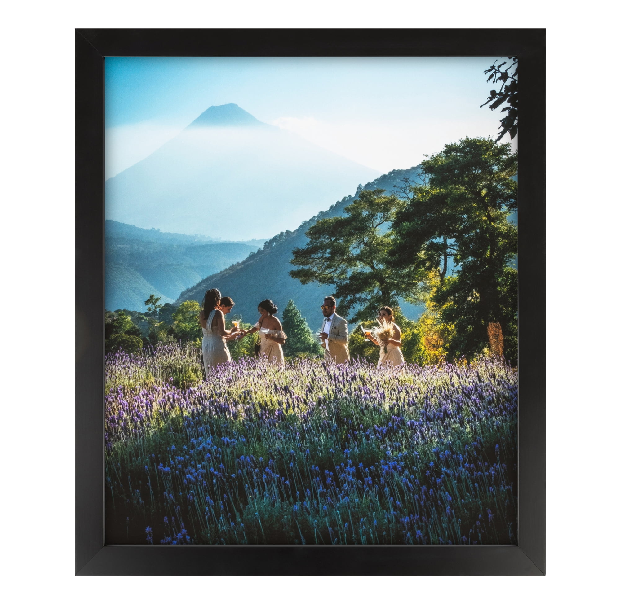 ArtToFrames 18" x 24" Contemporary Black Picture Frame, 18x24 inch Black Wood Poster Frame (WOM-4730),  Pack