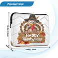 thumbnail image 3 of Iauyy（M)13.4 inch Laptop Sleeve,Shockproof Durable Computer Carrying laptop Bag，Slim Cover for 13.4-14 inch HP Dell Lenovo Asus Notebook,Turkey Wearing A Hat, 3 of 7