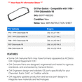 thumbnail image 2 of Oil Pan Gasket - Compatible with 1986 - 1994 Oldsmobile 98 - AC Delco, 2 of 2
