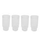 thumbnail image 3 of 4 PCS Vintage Tall Drinking Glasses Set Stackable Beautiful Coffee Glassware Set for Iced Coffee Juice Beer 11oz Vertical Grain Glass, 3 of 5