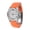 Orange, variant on 8.5CT Luxury Half Iced Moissanite Watch, Collection of 647 D Color Moissanite Stones,Hip Hop Style Mechanical Wristwatch with More Rubber Band