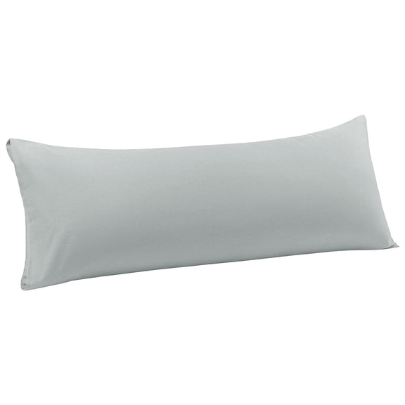 Cuerpo Almohada Funda con Sobre Cierre Almohada Funda para Larga Refuerzo Almohada Suave Microfibra Gris claro 51cmx122cm PiccoCasa