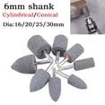 thumbnail image 3 of Lefu 5PCS 6mm Round shank grinding wheel Cylindrical Conical sharpening head tool, 3 of 7