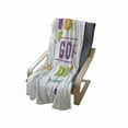 thumbnail image 3 of Saying Soft Flannel Fleece Throw Blanket, Today is a Day Happiness Happy Moments Word Work Success Print, Cozy Plush for Indoor and Outdoor Use, 60" x 80", Multicolor, by Ambesonne, 3 of 5