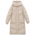 thumbnail image 4 of Patlollav Women's Fall Winter Long Sleeve Warm Cotton Jacket Parkas Bread, 4 of 6