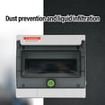 thumbnail image 4 of 4 Way Distribution Box, Easy To Install DIN Rail Enclosure 4 Way Water Proof Distribution Box Flame Retardant  for Indoor Outdoor Use, 4 of 7