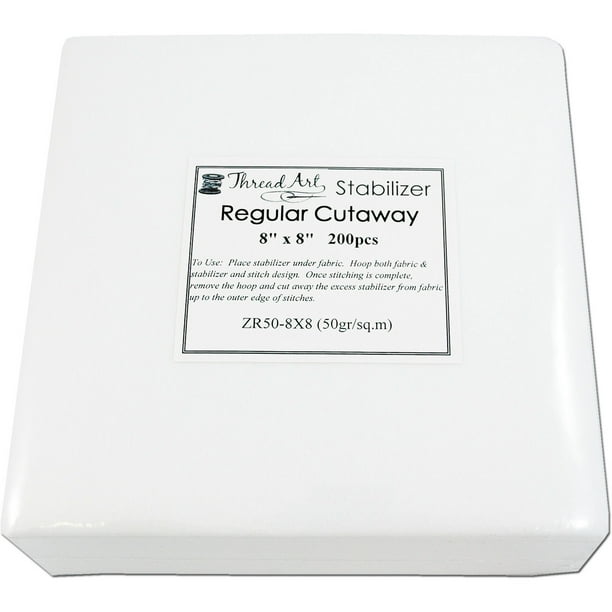 Fusible Iron On Tearaway Embroidery Stabilizer by Threadart 1.8 oz