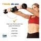 thumbnail image 3 of Kit o par de Mancuernas Hexagonales de Acero con Forro de Caucho 20 LBS, 2 Mancuernas 20 Lb 9.07 Kg C/u Kit Set Pesas Hexagonales Deportes, Ejercicio en casa, Gym en Casa, 3 of 9