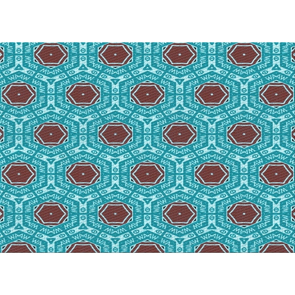 Ahgly Company Indoor Rectangle Patterned Beetle Green Area Rugs, 5' x 8'