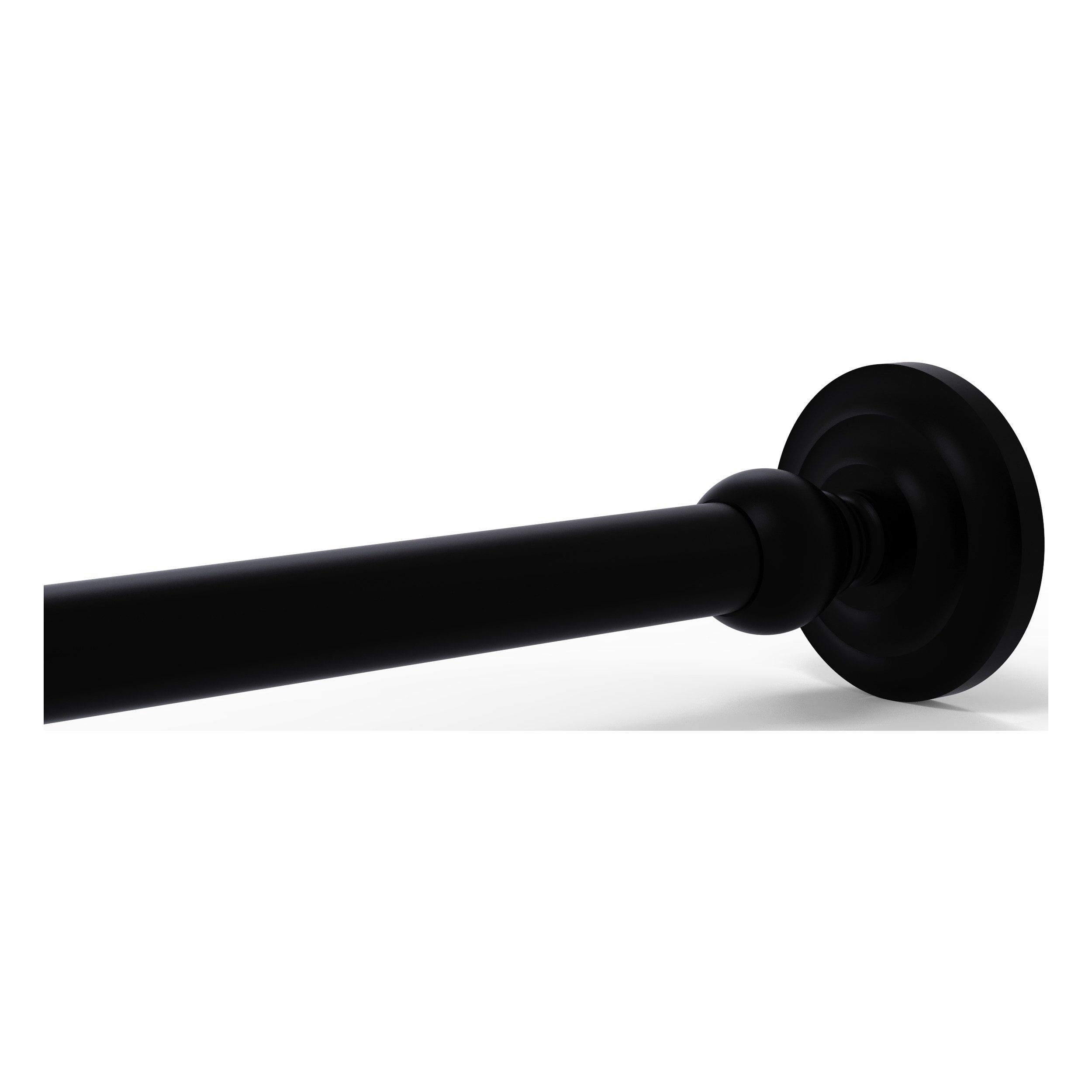 Que New Collection Shower Curtain Rod Brackets in Matte Black Walmart