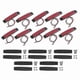 thumbnail image 1 of 10-Pack LED Truck Side Marker Lights with 6 Red LEDs, 12V Warning Indicator Lamps for Vehicles, 1 of 5