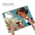 thumbnail image 4 of 500 Piece Woman With Wine Jigsaw Puzzle For Adults – Challenging And Relaxing Adult Puzzle – Beautiful Artwork， Unique Gift Idea – HighQuality Pieces, 4 of 7