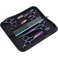 thumbnail image 1 of Multi-Function Pet Grooming Scissors Set, Featuring Sharp Convex Edge For Clean Cuts, Rounded Tips For Safety, And An Ergonomic Design For Comfortable Use During Grooming Sessions, 1 of 4