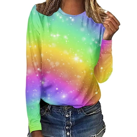 

Gubotare Womens Tops Fall 2022 Women s Crewneck Shirts Causal Long Sleeve Slim Fit Underscrub Winter Basic Tee Tops AE XL