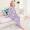 thumbnail image 3 of Cute Unicorn Cozy Soft Long Sleeves Top and Pants 2 Piece Cool Pjs Pajamas Set Sleepwear Size 3-11Y, 3 of 6