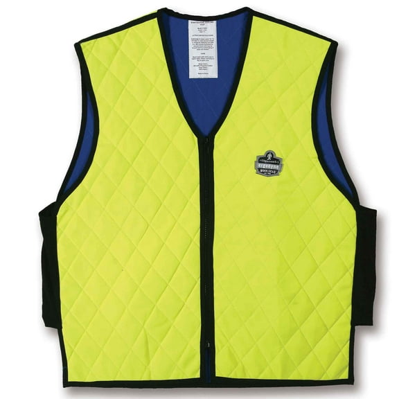 Ergodyne Chill-Its 6665 Evaporative Cooling Vest, Lime, 3XL