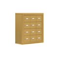 thumbnail image 1 of Salsbury 19048-12GSK D 12 A Doors S-Mount Keyed Locks Cell Phone Locker In Gold, 1 of 1