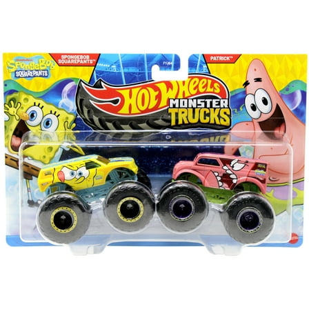 Hot Wheels Demolition Doubles Spongebob & Patrick Diecast Car 2-Pack