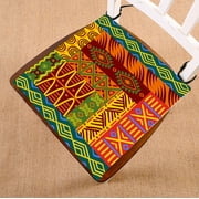 HATIART Abstract Ethnic Patterns And Ornaments Chair Pad Seat Cushion Chair Cushion Floor Cushion Two Sides Printing 16x16 Inch