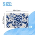 thumbnail image 2 of BaHomeck placemats Set of 4 Hand-Painted Blue And White Pattern Cotton Linen rectangle Placemats for Kitchen Dining Table Indoor,Outdoor,18*12inch, 2 of 4