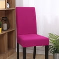 thumbnail image 5 of Funda para silla de comedor elástica de alta densidad de color sólido Funda para silla de una pieza Funda para taburete de hogar moderna y sencilla de color sólido Funda para silla a prueba de polvo, 5 of 5