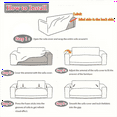 thumbnail image 5 of Sofa Cover for Corner Sofa L-Shaped Sectional Sofa Elastic Gray Pet Friendly Slipcover for Armrest,2 Seater,1 x Sofa Cover,Gray, 5 of 6