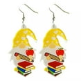 thumbnail image 7 of Back to School Acrylic Multicolor Palette Pencil Books Teacher Earrings, 7 of 7