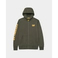 thumbnail image 6 of Caterpillar Men's Full Zip Hooded Sweatshirt (Regular and Big & Tall Sizes) HEATHER GRAY, 6 of 9