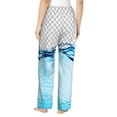 thumbnail image 2 of Bixox Women's Crystal Clear Water Splash Patterned Pajama Pants Loungewear, 2 of 5