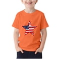 thumbnail image 6 of BFHHYA Youth 4th of July Tee Tops Patriotic Print Crew Neck Short Sleeve Shirts Boys Girls Summer Fashion Tees Shirts 3-15 Years, 6 of 6