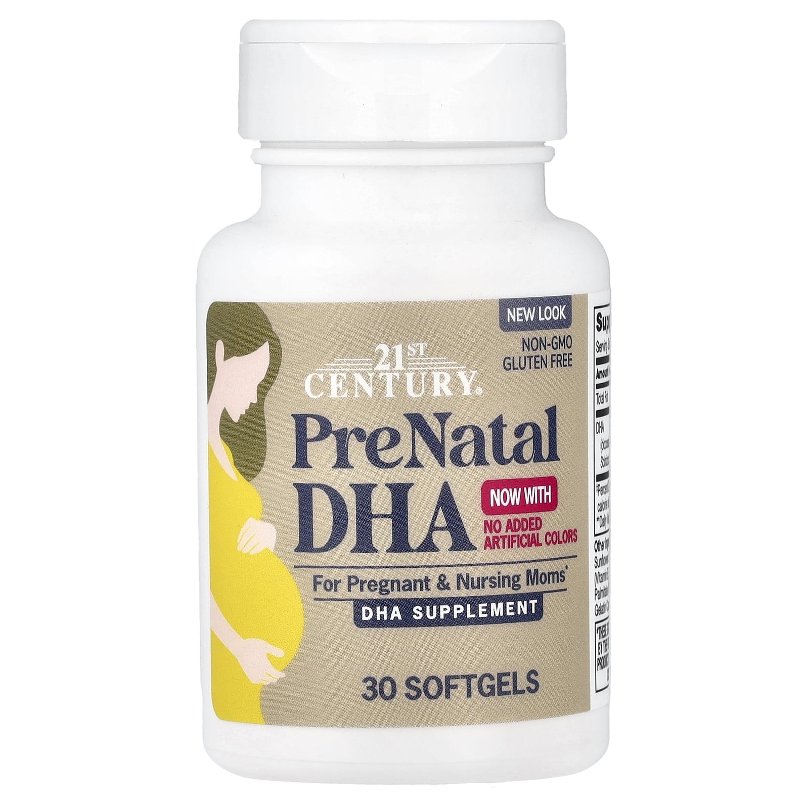 21st Century PreNatal DHA, 30 Softgels (200 mg per Softgel)