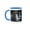 Blue/White, variant on 3drose, Savannah, Georgia. Neptune Nymphs Spray Water at Park Fountain, 11oz Two-tone Red Mug