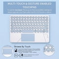 thumbnail image 4 of Wireless Keyboard Cover with Trackpad & Mouse for Lenovo Idea Tab Pro 12.7 Inch 2025,Blue, 4 of 8