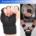 thumbnail image 3 of Visland Ventilated Workout Gloves with Integrated Wrist Wraps and Full Silicone Padding Extra Grip %26 No Calluses Perfect for Powerlifting Pull Ups Cross Training, 3 of 8