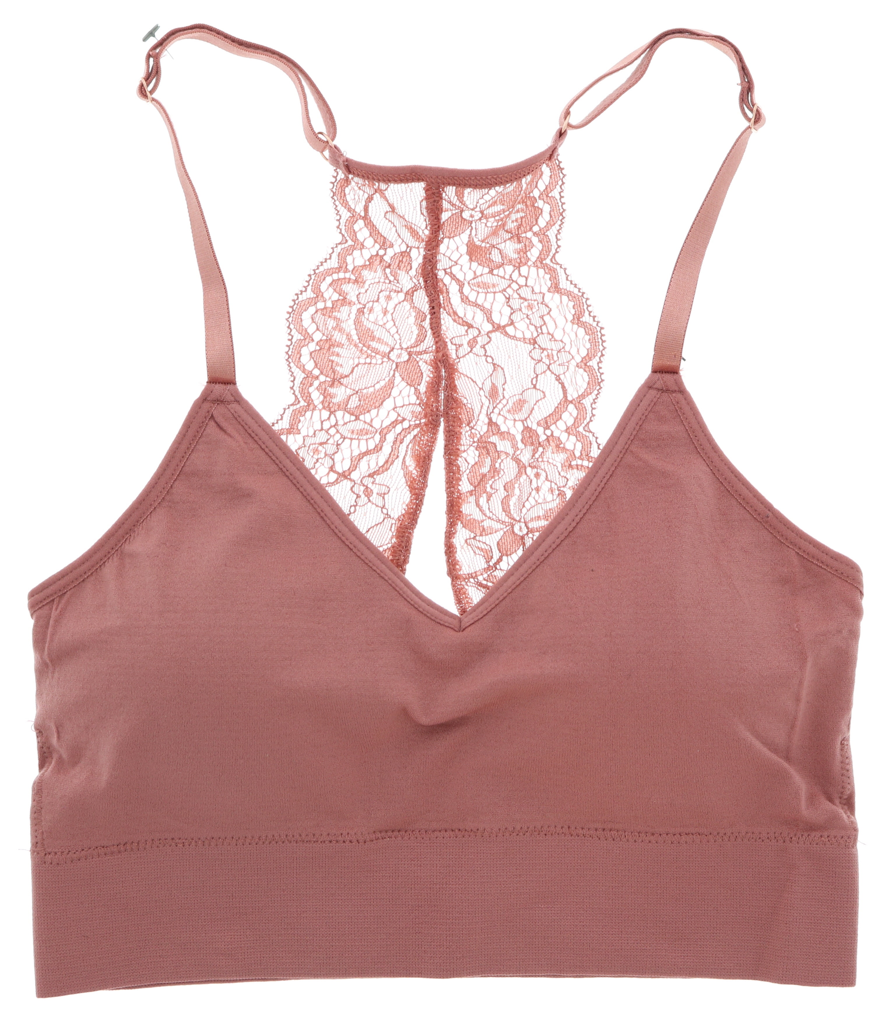 Marilyn Monroe Intimates Women's Sexy Long Line Laser-Cut Seamless Bralette  (2Pk) (as1, Alpha, s, Regular, Regular, Clay Pinks, Small) at   Women's Clothing store
