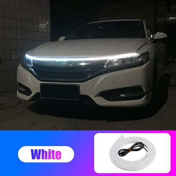 Led Daytime Running Light Strip Flexible Car Led Hood Light Waterproof