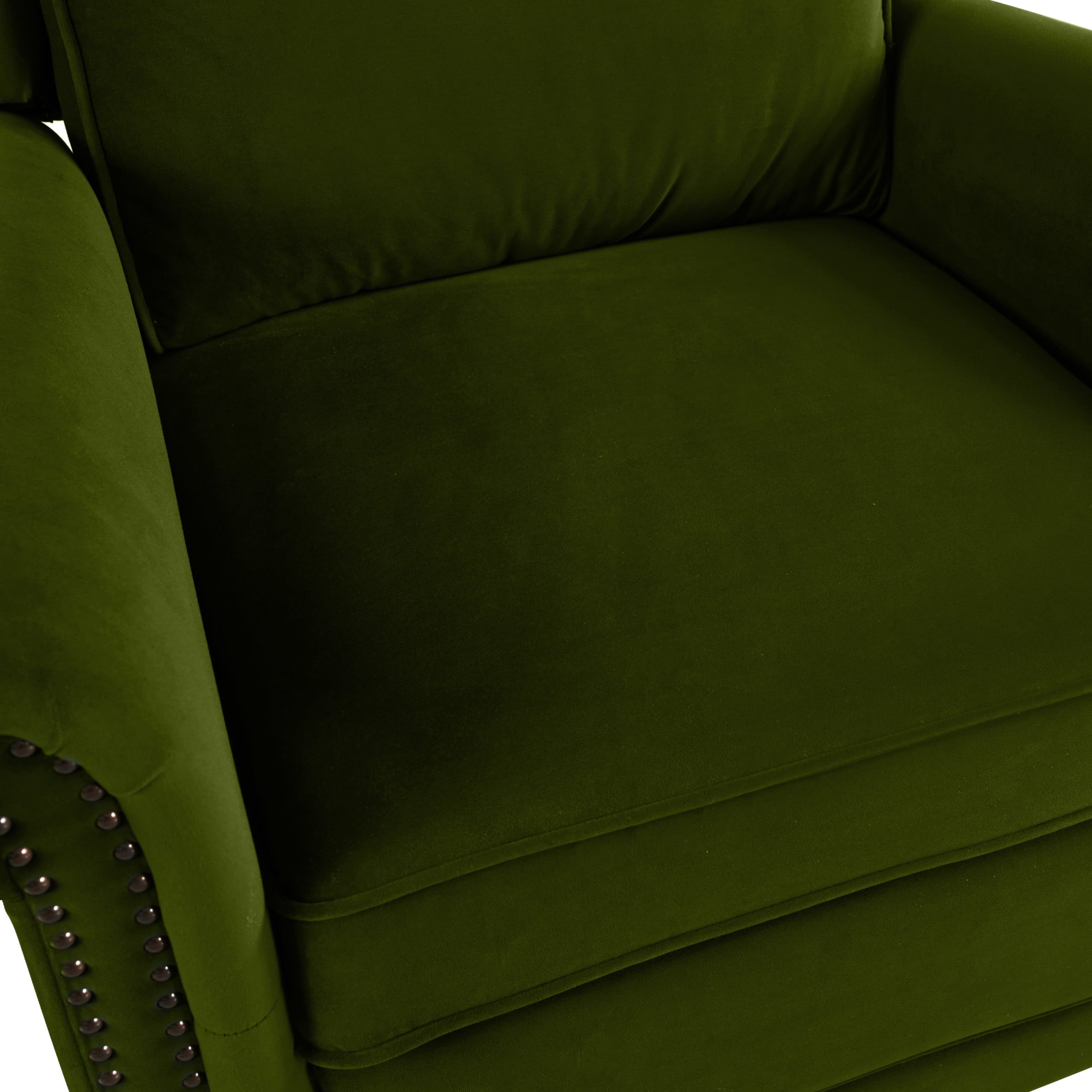 Christopher Knight Home Elegant Velvet 360° Swivel Recliner with Nailhead Accents and Adjustable Design, Green