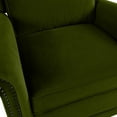 thumbnail image 3 of Christopher Knight Home Elegant Velvet 360° Swivel Recliner with Nailhead Accents and Adjustable Design, Green, 3 of 12