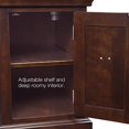 thumbnail image 2 of Leick Meuble Table d'Appoint-Support Imprimé en Finition Bois Chocolat Cerisier, 2 of 5