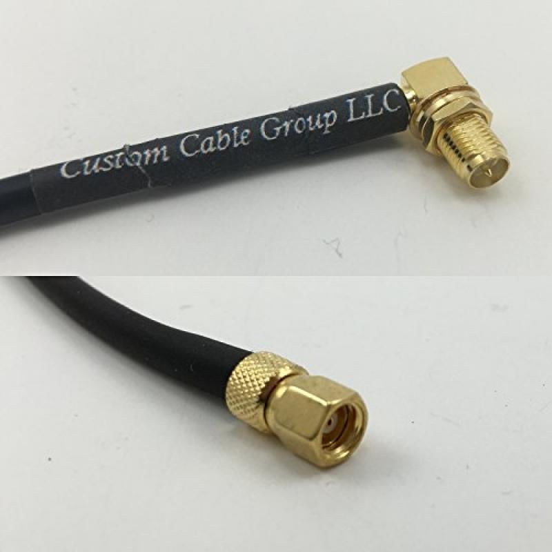 RG316 SMC MALE to RP-SMA MALE ANGLE Coaxial RF Cable USA-US