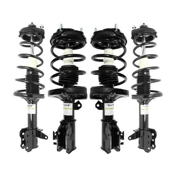Front and Rear Strut and Coil Spring Kit - Compatible with 2000 - 2003 Mazda Protege 2001 2002