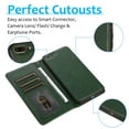 thumbnail image 4 of Dteck Case for Apple iPhone 7 Plus 5.5-inch,iPhone 8 Plus Detachable Case Card Slots Wallet Magnetic Leather 2 in 1 Design Shockproof Stand Cover Support Car Mount Case,Green, 4 of 7