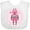 AA-White, variant on Inktastic Robotics Girl Robot Gear Girls Baby Bib