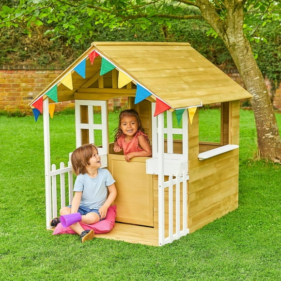 Maisonnette en bois avec véranda TP