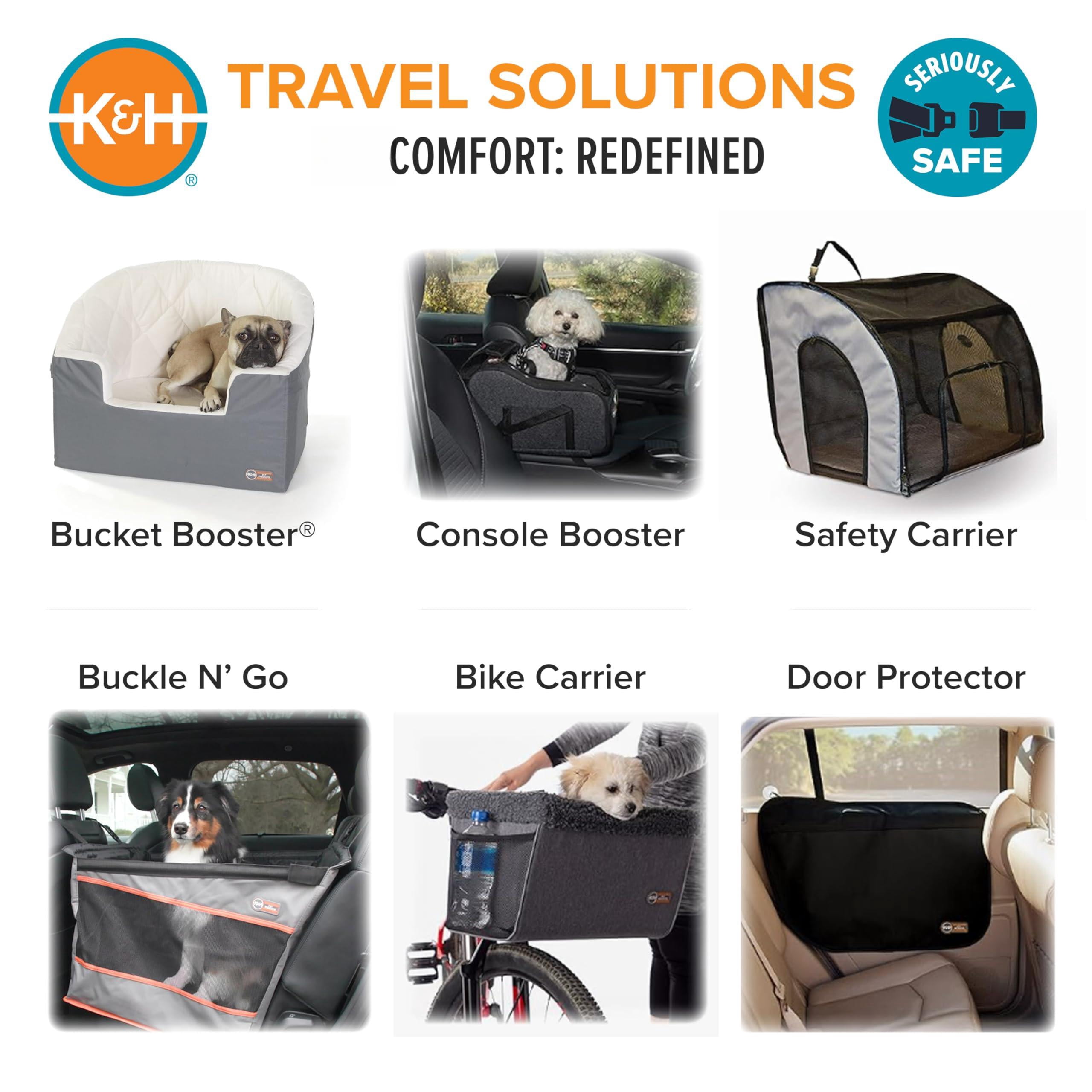 Center Console Dog Car Seat For Small Dogs & Cats  Secure Armrest Booster Carrier With Safety Tether Zippered Enclosure 2 Pockets Washable Plush Pad Pets Under 8 Lbs.
