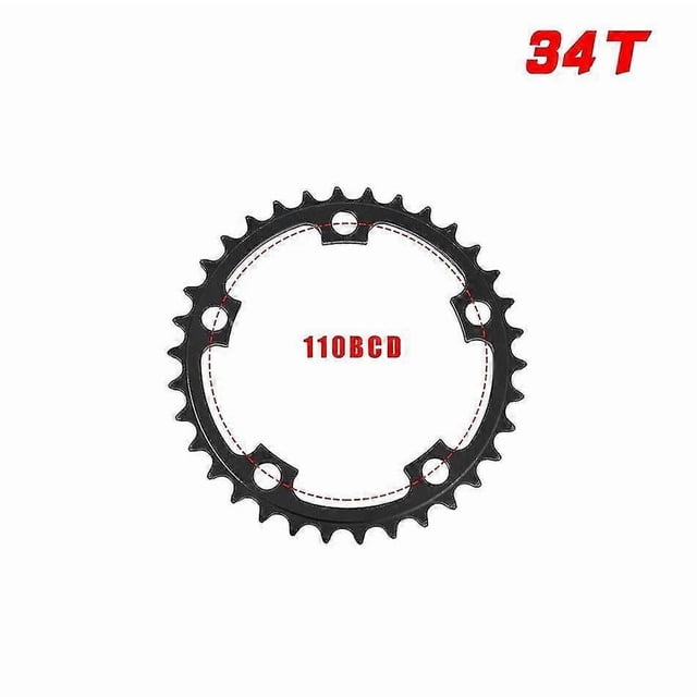Mountain Bike Car Chain Alloy Plate 50t/34t Chain Ring Ycle Bcd Chain Wheel Double Round Chain
