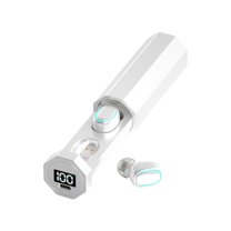 Wireless Earbuds Bluetooth 5.3 in Ear Buds Light-Weight Headphones,Deep Bass Sound,Built-in Mics Headset,Clear Calls Earphones for Sports Workout,White